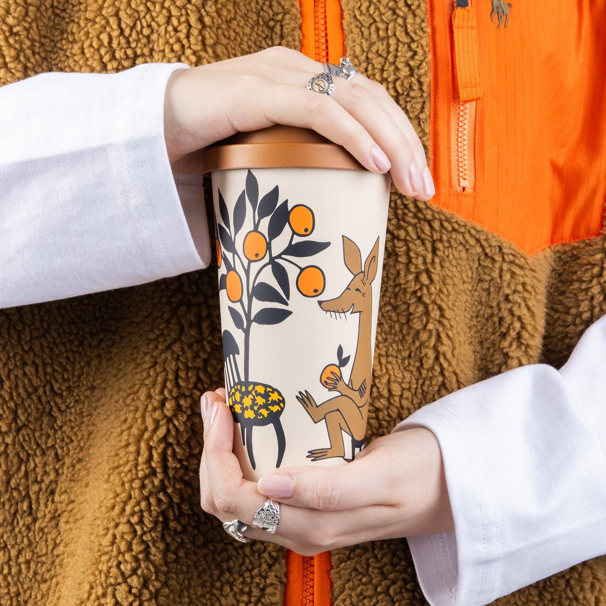 Nordicbuddies - Wholesale Coffee Mug - Sniff's Oranges Take Away Mug2