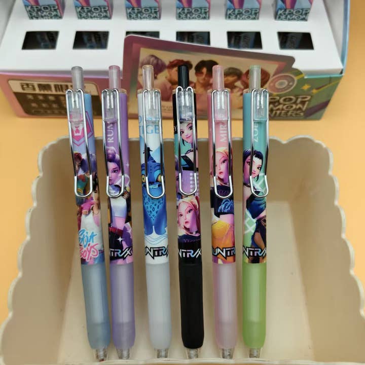 Little Trendy - Vente Stylos - Boîte mystère de stylos gel noirs inspirés par la K-pop KDH - 36 unités1