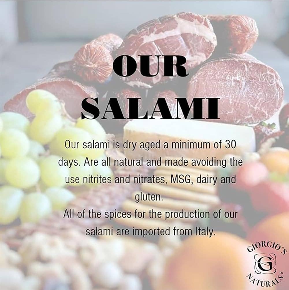 Giorgio's Naturals - Wholesale Salami - Truffle Salami Retail Chub - All Natural4