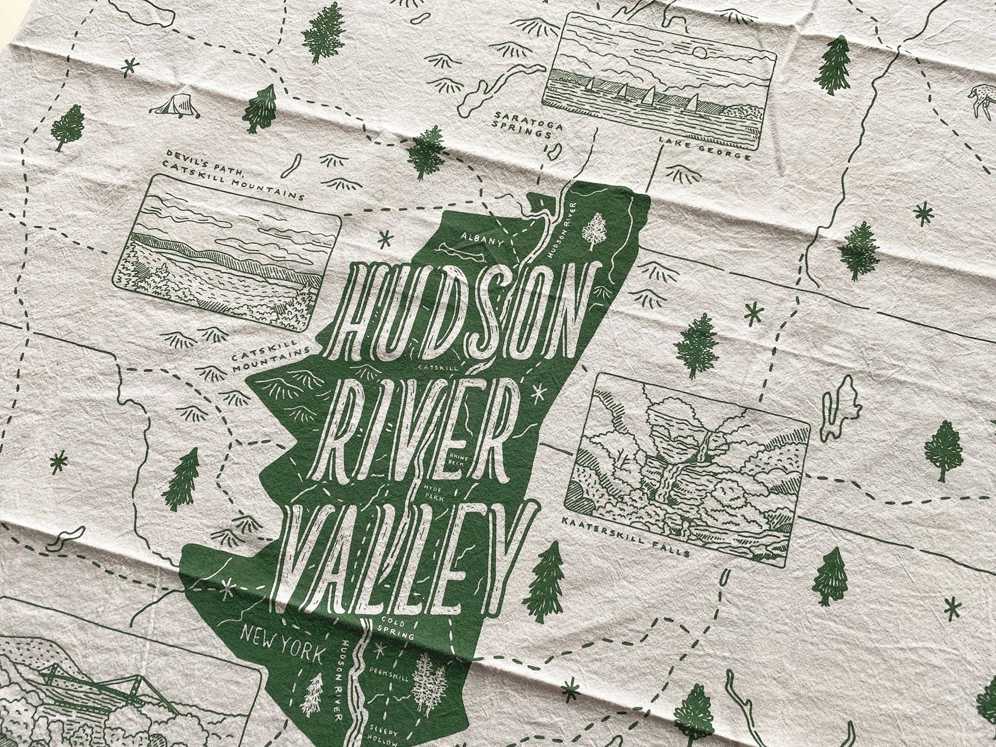 Noteworthy Paper & Press - Wholesale Tea Towel - Hudson River Valley Towel3