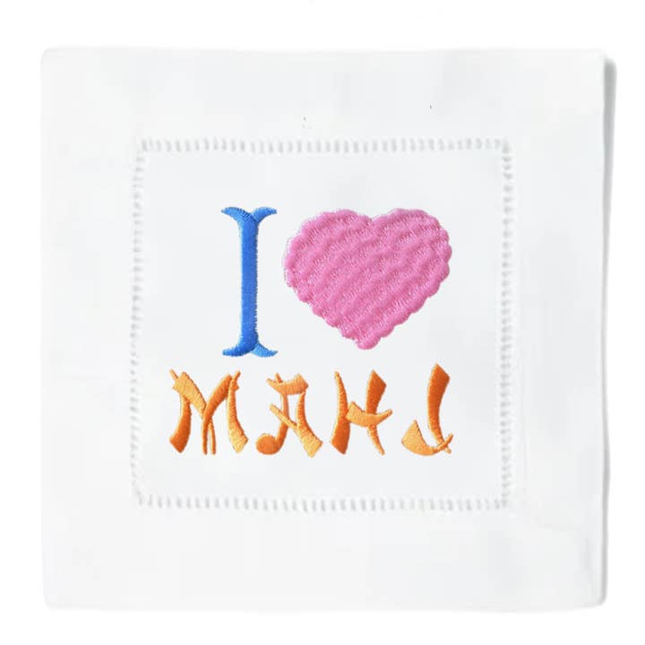 Adoro Guardanapos de Cocktail Mahj por atacado de Blythe Embroidery Co.