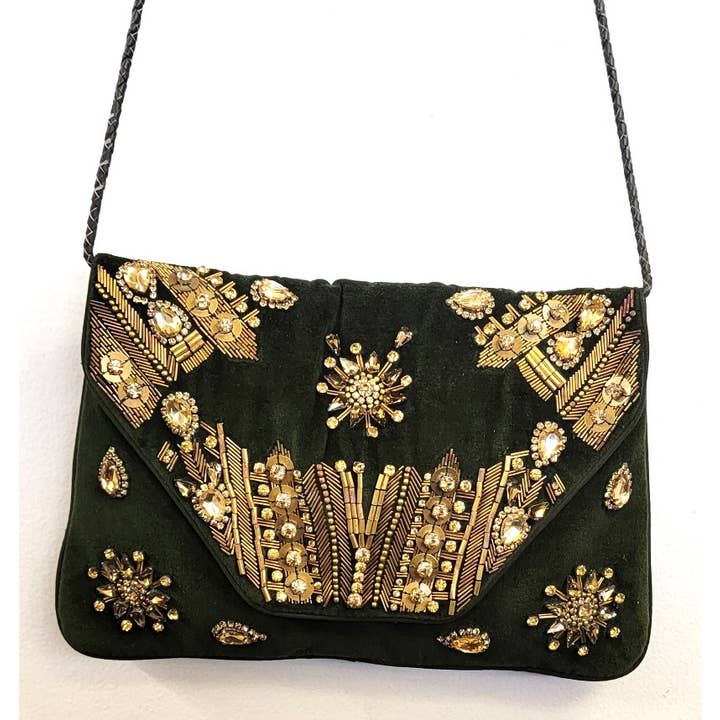 VELVET CRYSTAL CROSSBODY CLUTCH and other Purchase Wholesale crystal clutches. Free Returns & Net 60 Terms on Faire trending on Faire.