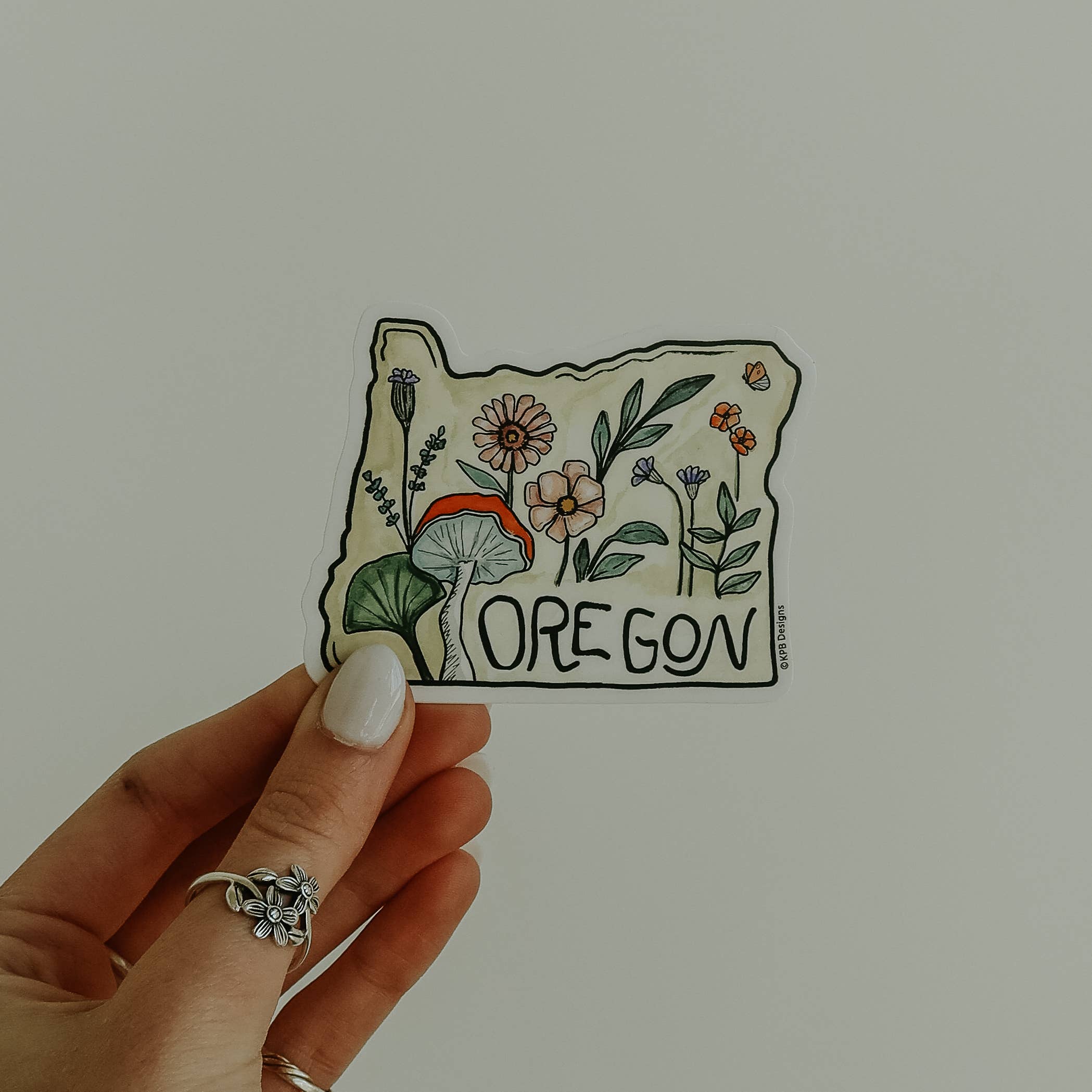 Sticker Girl - Wholesale Sticker - Wildflower Oregon Vinyl Sticker1