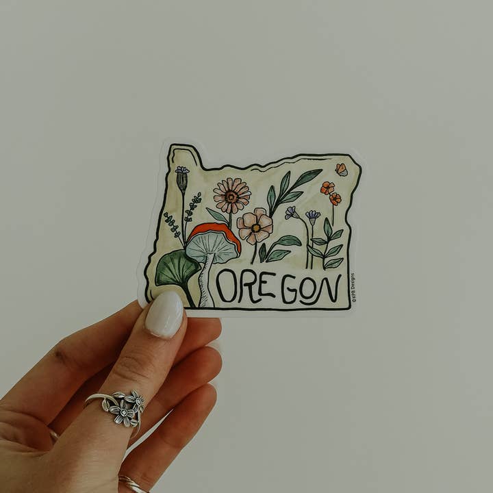 Sticker Girl - Wholesale Sticker - Wildflower Oregon Vinyl Sticker1