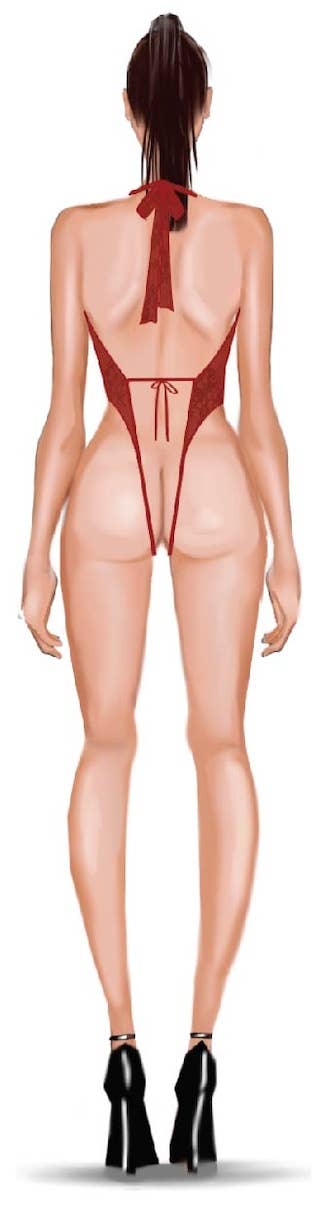 House of Desire – Engroshandel Bodysuit undertøj - Dame – Kiki Blonde Halter Teddy med dyb udskæring16