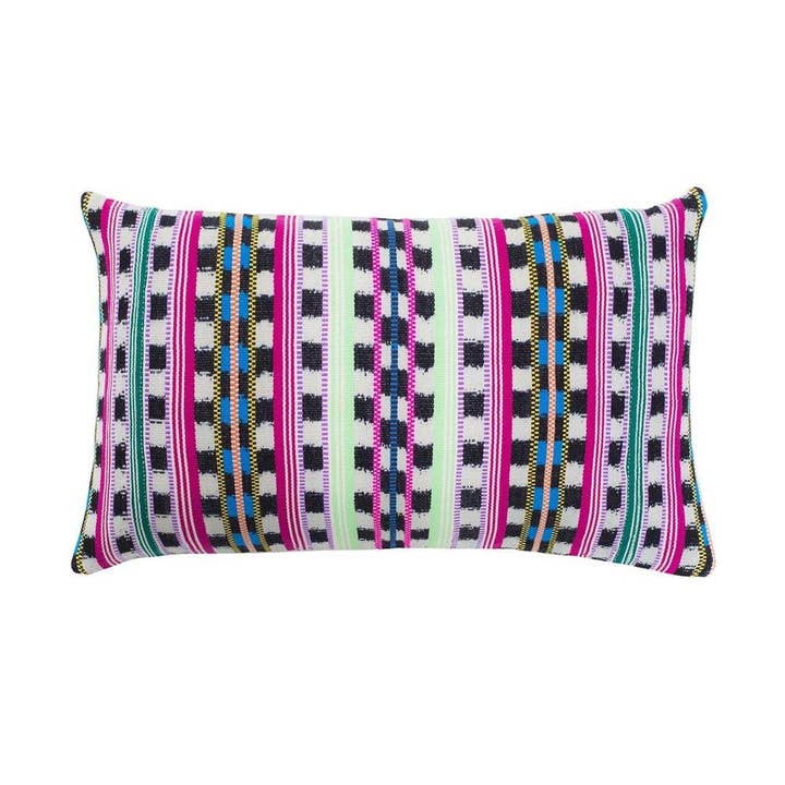 Almohada Santiago Atitlan Rosa y Lima para venta al por mayor de Archive NY