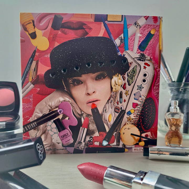 Elizabeth Bessant - Wholesale Everyday Greeting Card - Chaos in a Makeup Bag4