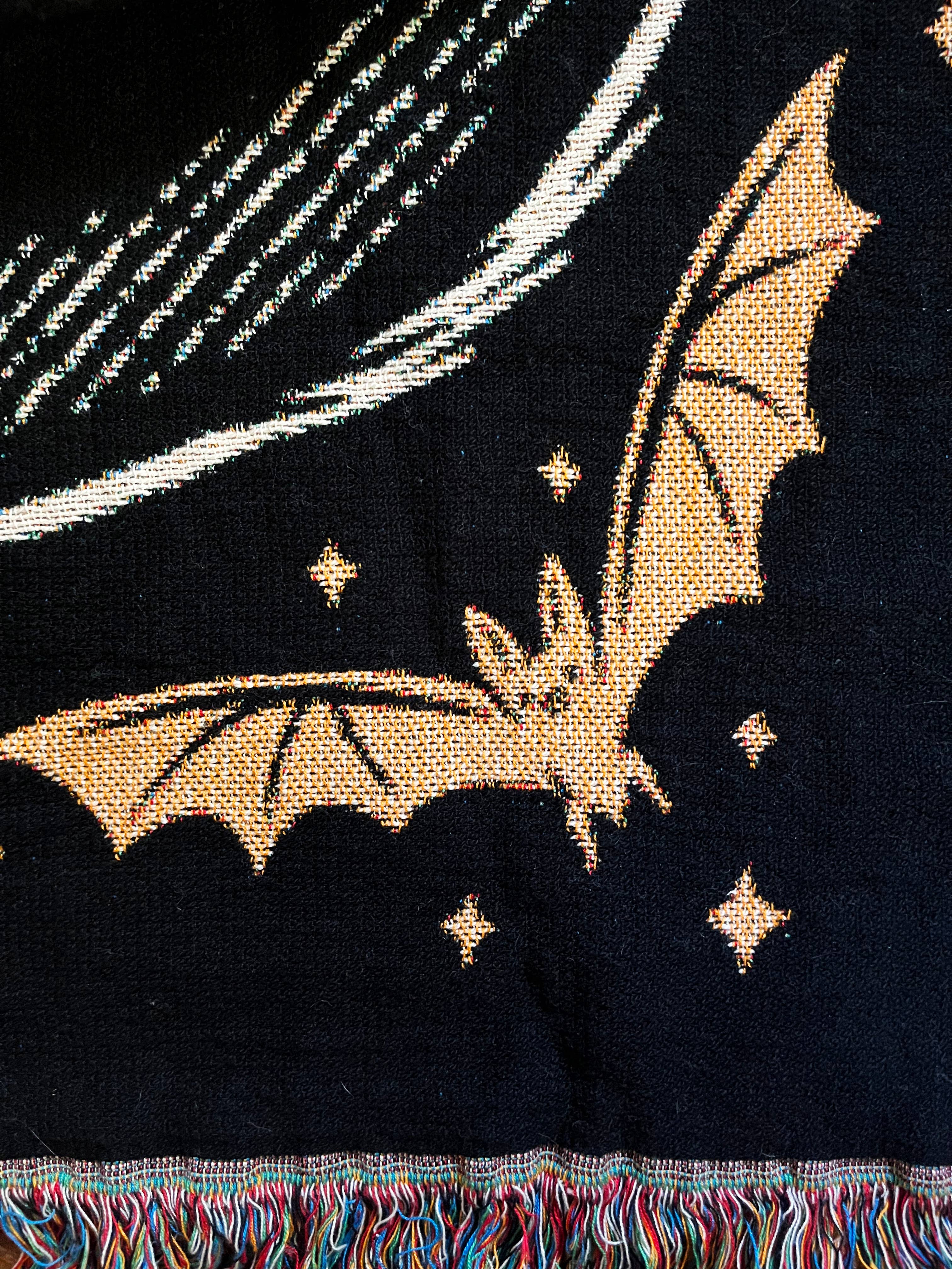 Elissa Marie Creative - Wholesale Throw Blanket - OuroPURRos Woven Throw Blanket | witchy | cats | occult6