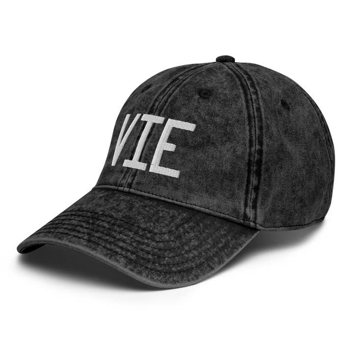 Casquette en sergé de coton VIE Vienne Autriche pour la vente par YHM Designs