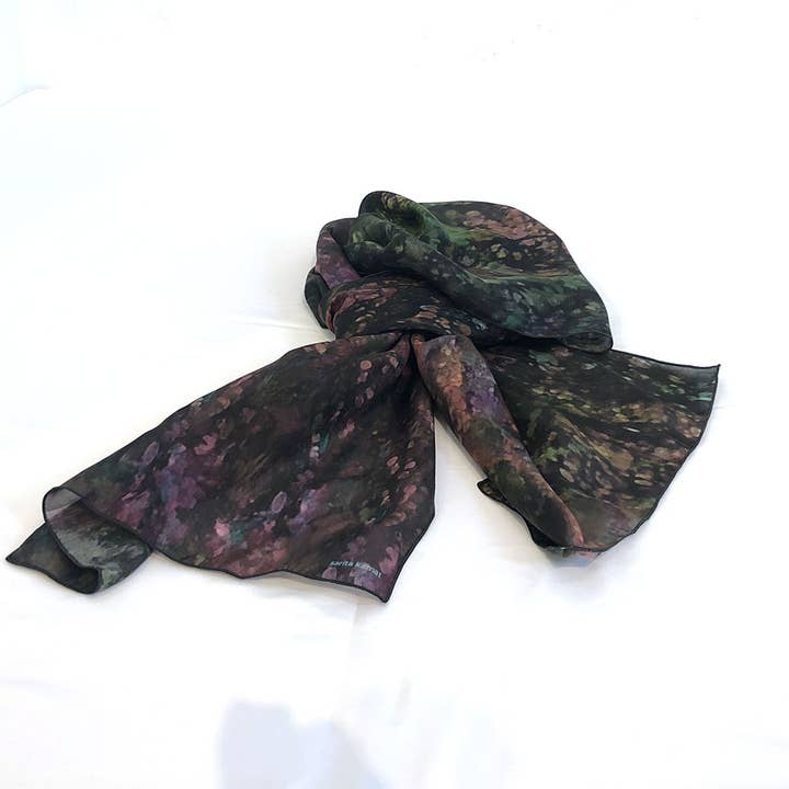Enchanted Forest 4- Silk Scarf for wholesale by Sarita Kamat Designs