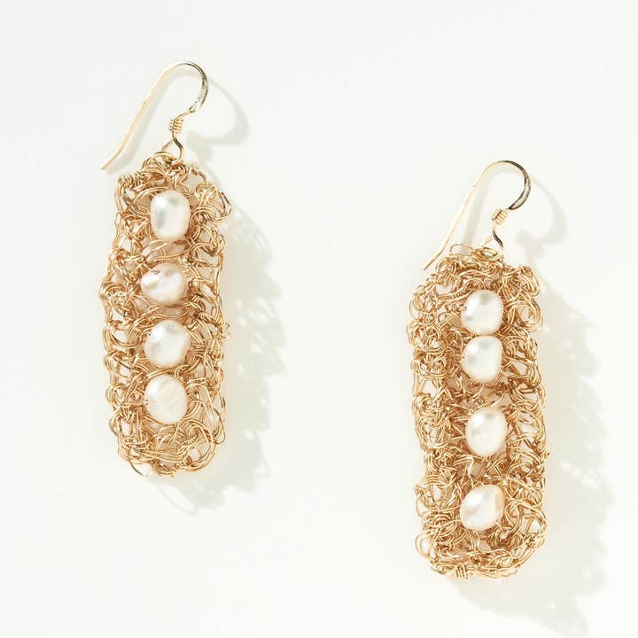 Ova Pearl Earrings for wholesale by Misty Jane Jewelry