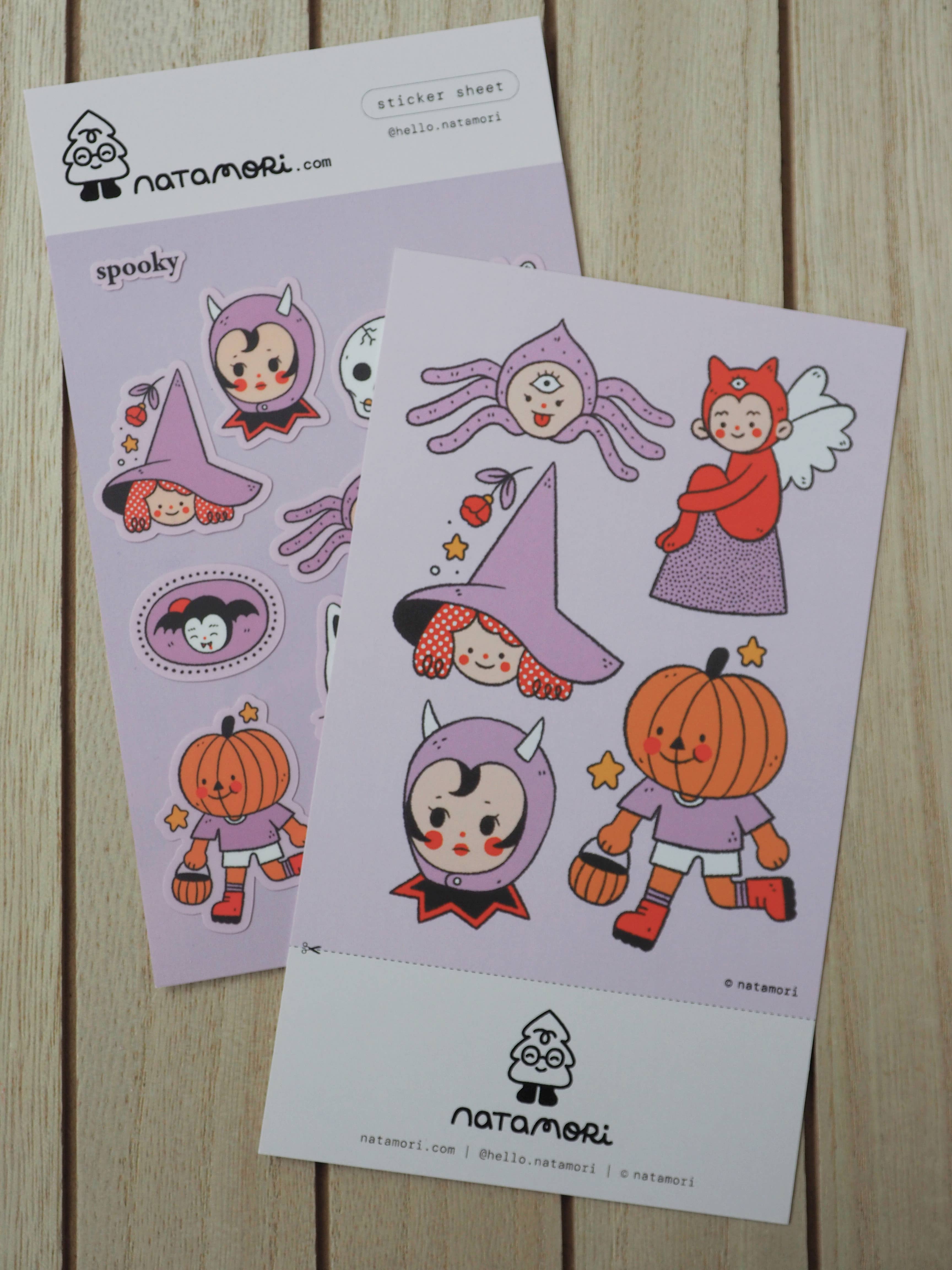 natamori - Wholesale Sticker - Spooky • Sticker Sheet3