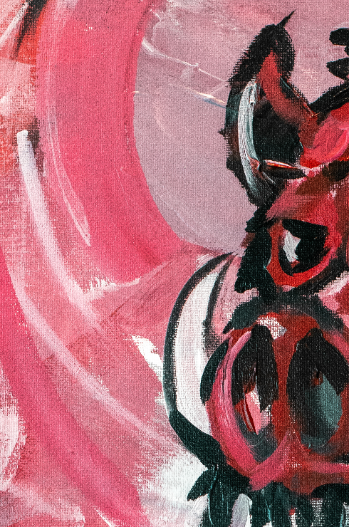 Brandon Art Co - Wholesale Art Print - Arkansas Razorbacks "Vintage Big Red" Tusk | Archival-Quality Art Print1