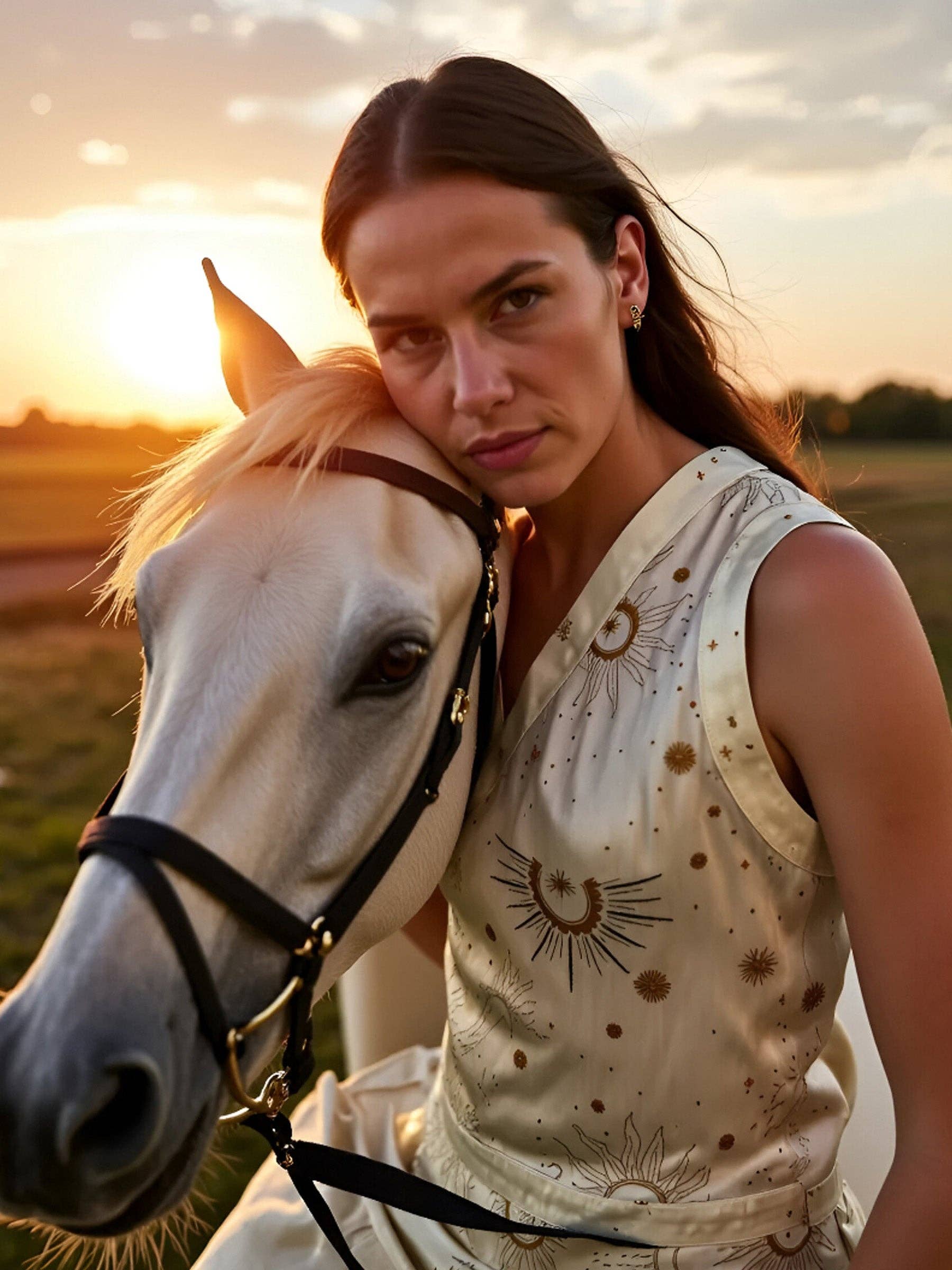 CARMEN SAYS - Wholesale Outerwear Vest - Women's - Priest Solar System-Printed Waistcoat6