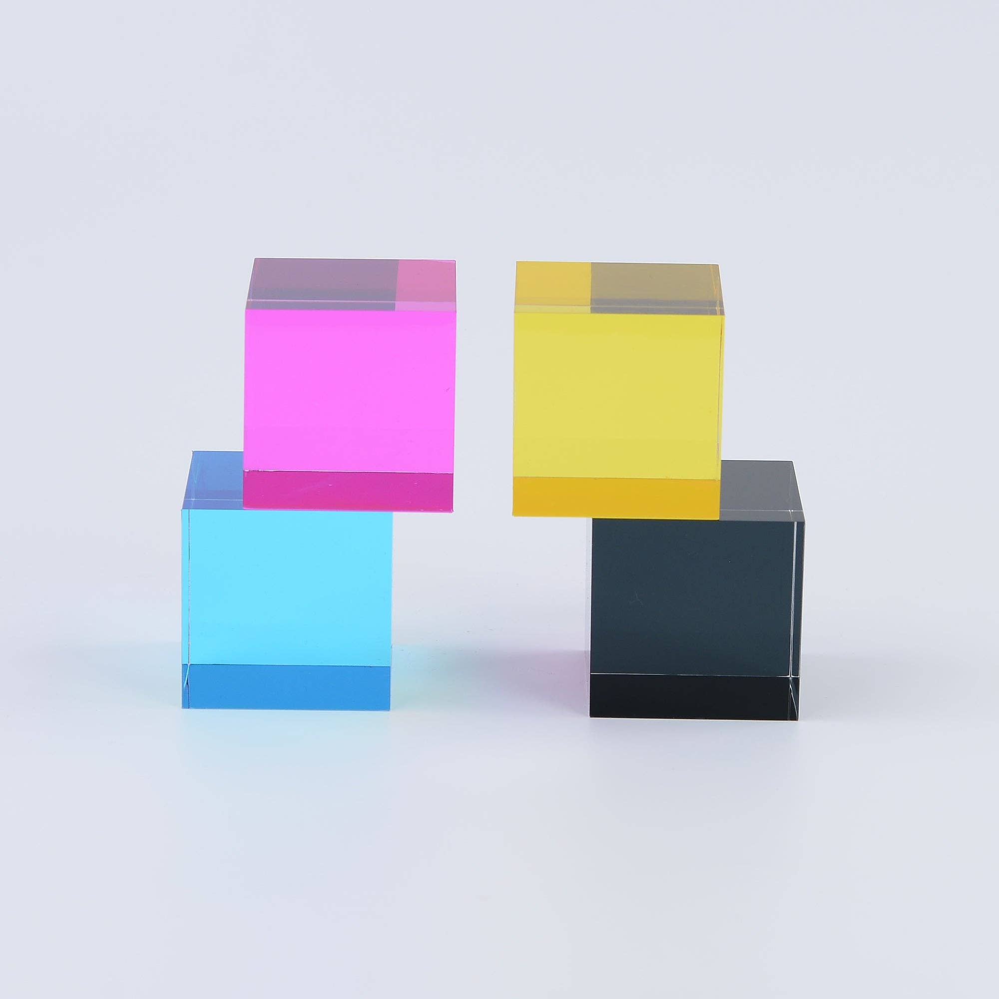 CMY Cubes - Wholesale Decorative Tabletop Object - THE K CUBE3