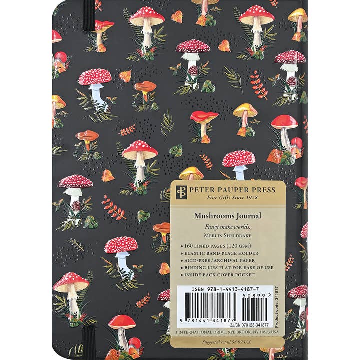 Peter Pauper Press - Wholesale Journal/Diary - Mushrooms Journal