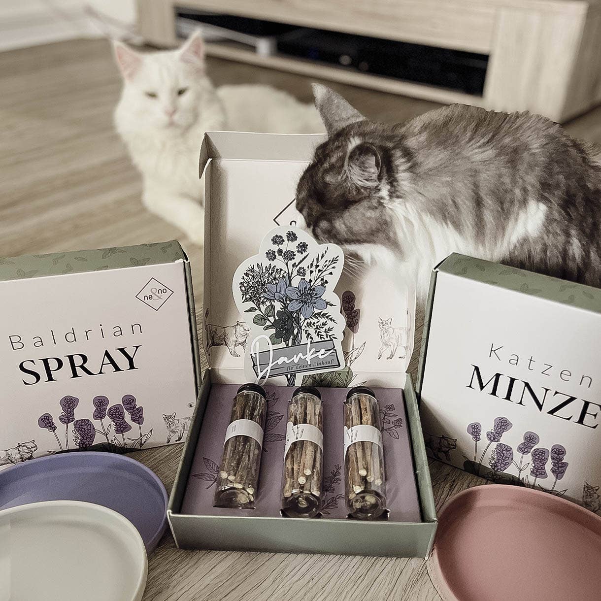 ne&no – wholesale Leksak - Katt – ne&no® Naturlig kattmynta - Set med 3 i elegant presentförpackning10