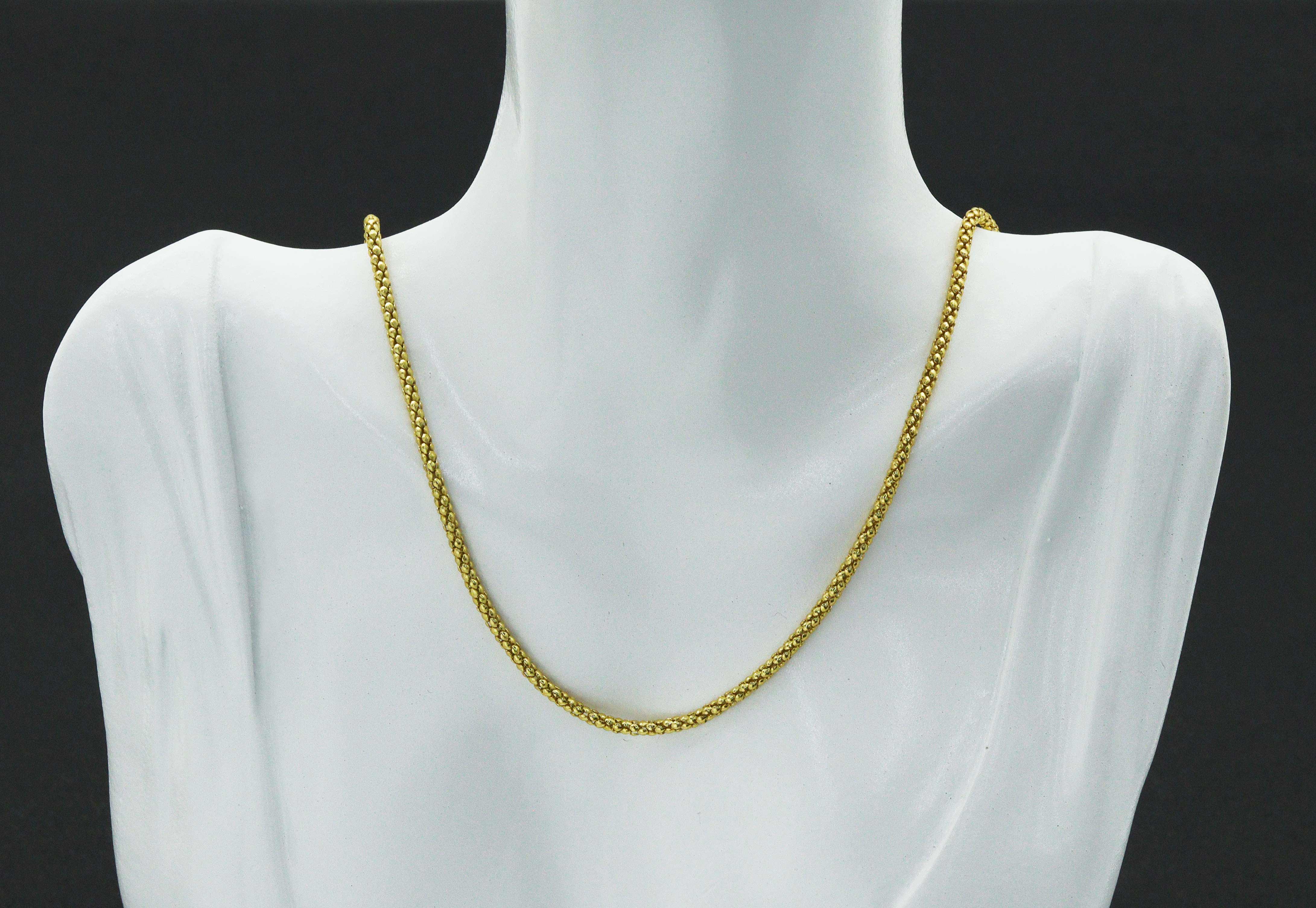 BestBeads&Beyond - Wholesale Link & Chain Necklace - 18" Gold Filled Solid Rope Chain Necklace, Sku#A1081