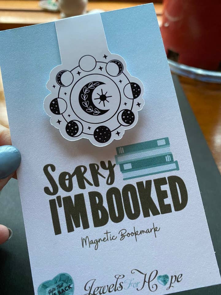 Marque-page Phases de lune, marque-page magnétique, cadeaux de livre pour la vente par Jewels For Hope