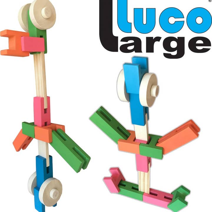 Luco Toys - Wholesale Building Set - Kids - Luco Wooden Toy Blocks, 36 Pcs, starters set7