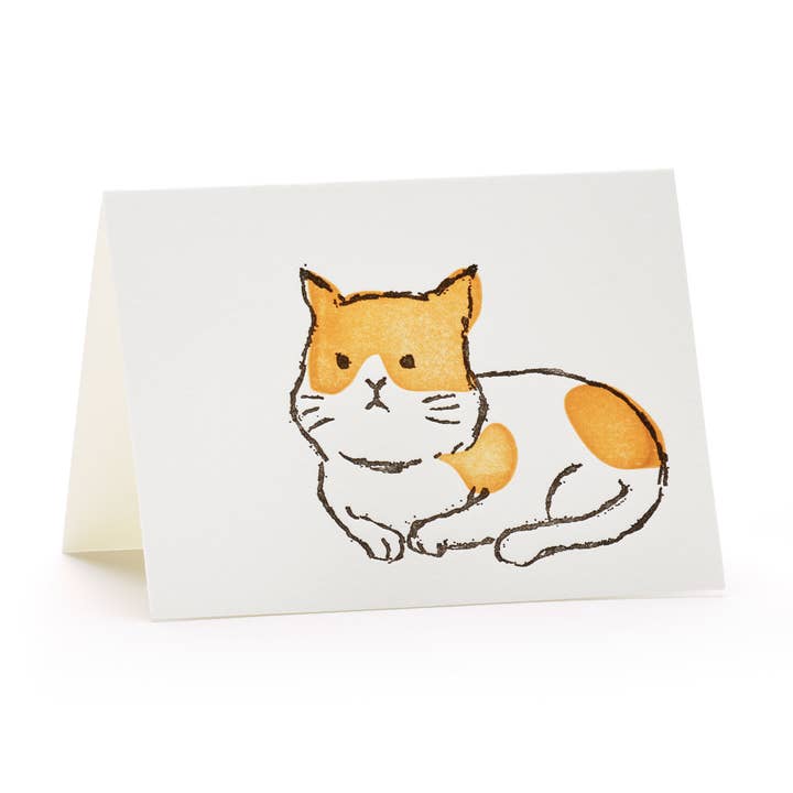 Mini card Cat for wholesale by Ilee Papergoods