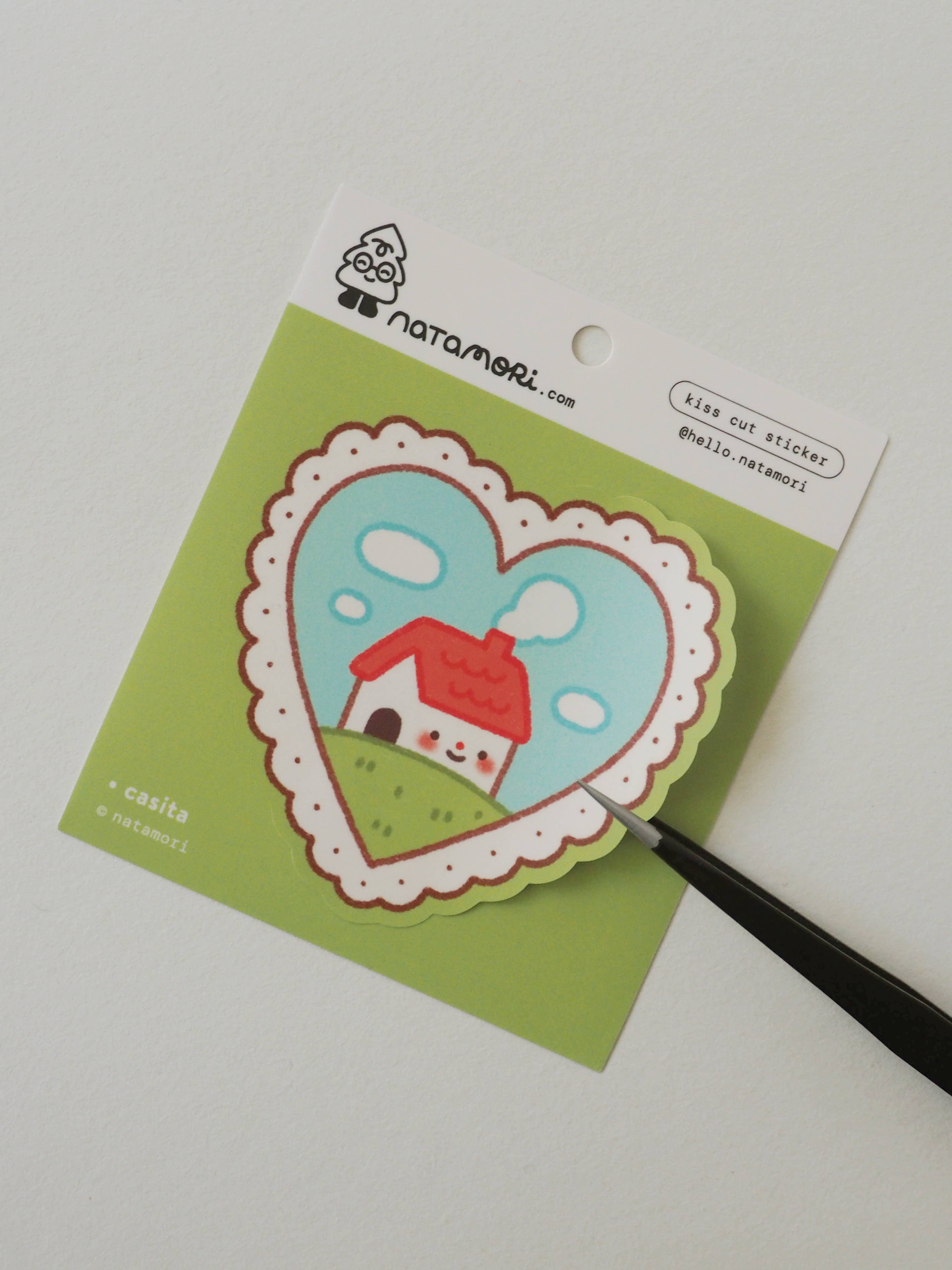 natamori - Wholesale Sticker - Casita • Single Kiss Cut Vinyl Sticker1