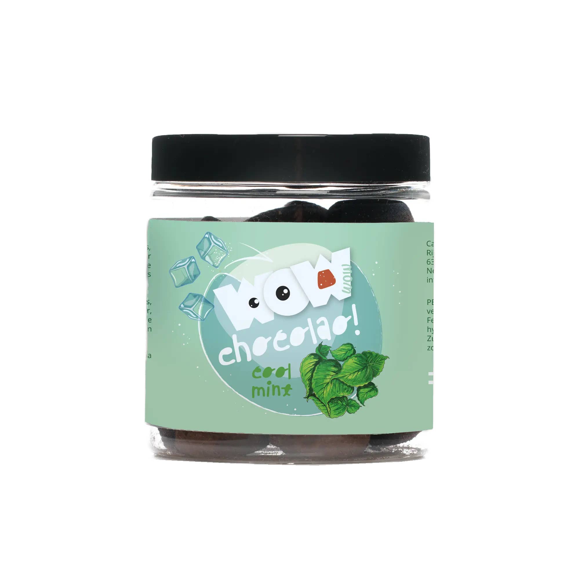 WOW Chocolao! - Wholesale Chocolate-covered sweets - Cool Mint Chocolate Truffles - 130g Gifting jar