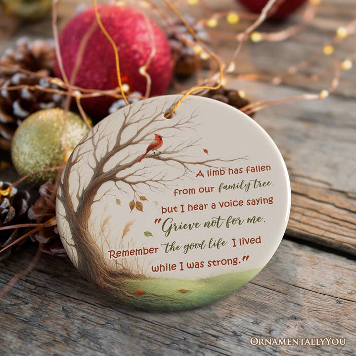 OrnamentallyYou - Wholesale Ornament - A Life Well-Lived Memorial Tree Ornament, Cherished Family5
