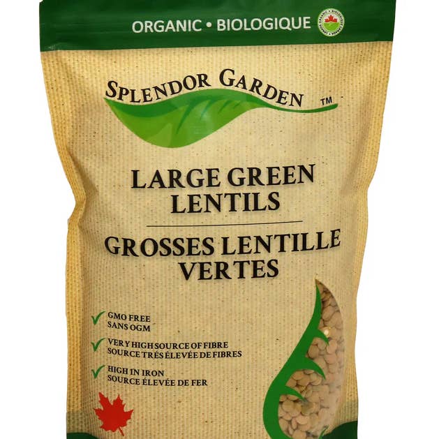 SG ORG. Lenticchie Verdi Grandi 12/600g per la vendita all'ingrosso da parte di Star Wholesale Ltd.