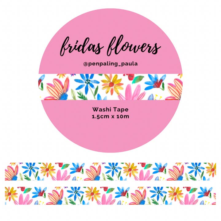 Fridas Flowers - Washi Tape für den Großhandel von Penpaling Paula