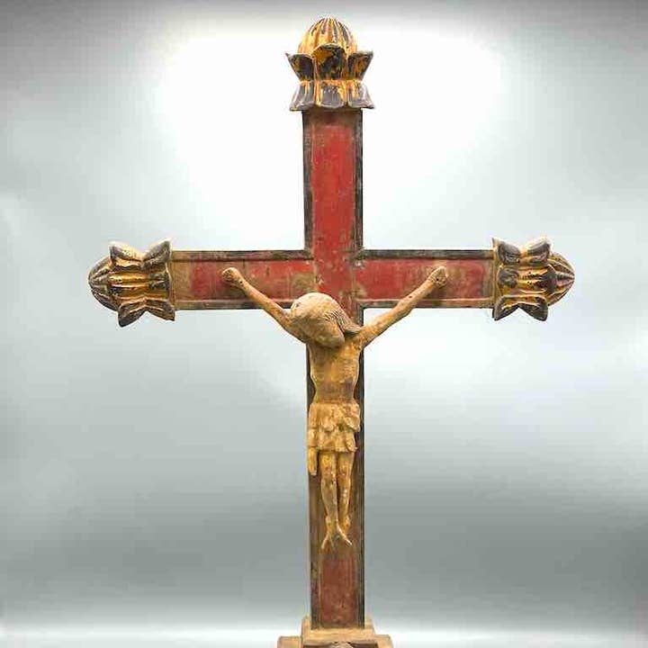 Antique French-Vietnamese Catholic Crucifix for wholesale by The Niger Bend