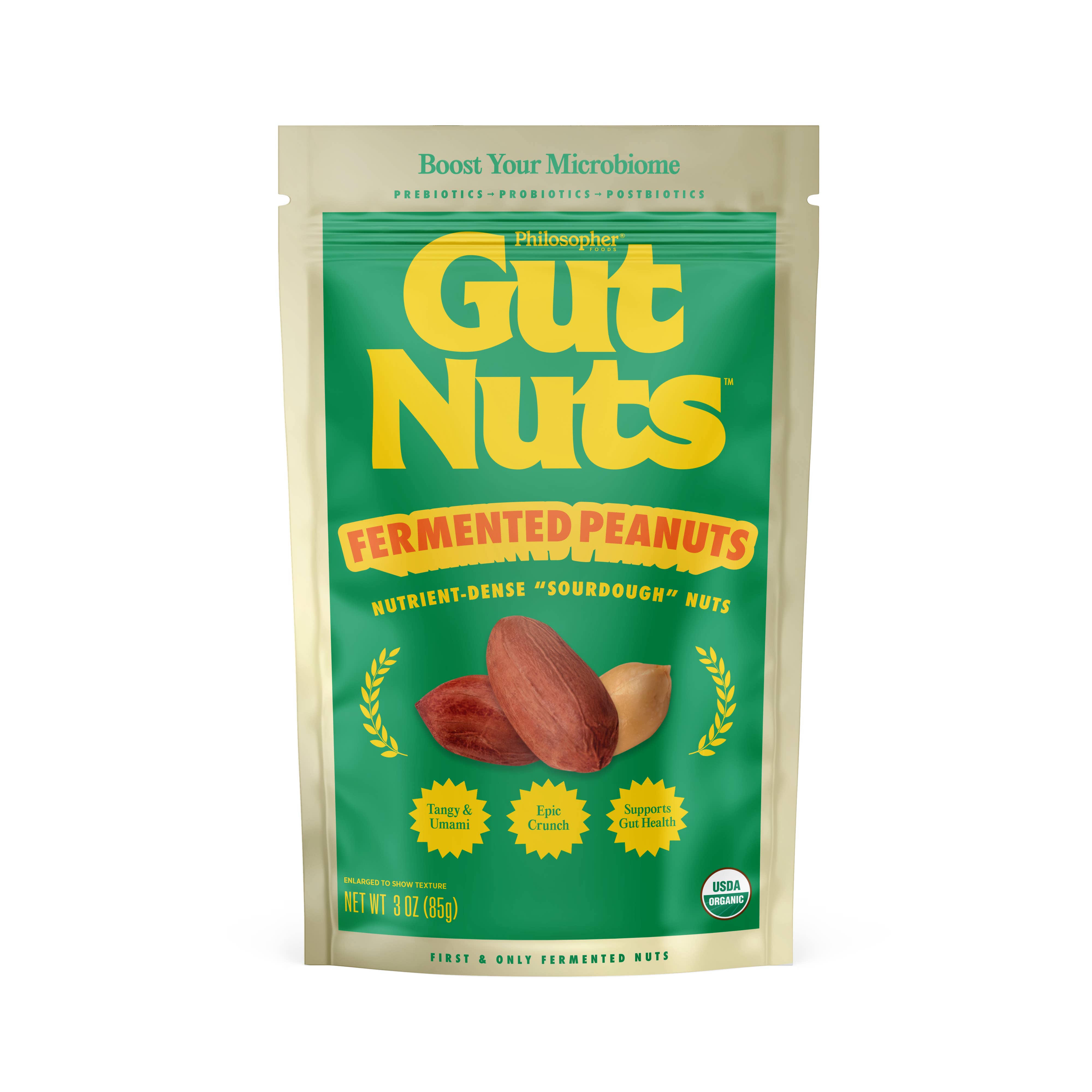Philosopher Foods - Wholesale Nuts - Gut Nuts - Sprouted & Fermented "Sourdough" Peanuts