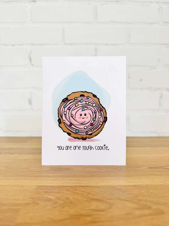 Tarjeta TOUGH COOKIE - Get Well para venta al por mayor de Laurel Reath