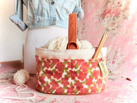 Atenti - Wholesale Brei- en haakbenodigdheden - Velvet Daizy Caddy - Projecttas Naaldkunst4