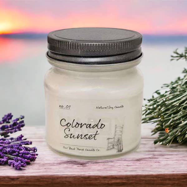 Our Back Porch Candle Co - Wholesale Jar/Filled Candle - Colorado Sunset