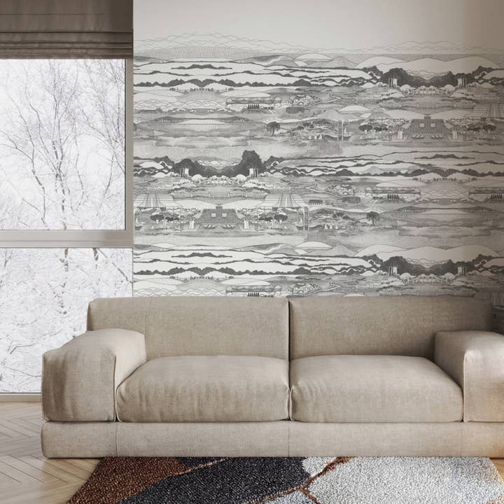 Cilé - Wholesale Wallpaper - Vézelay B panoramic wallpaper1