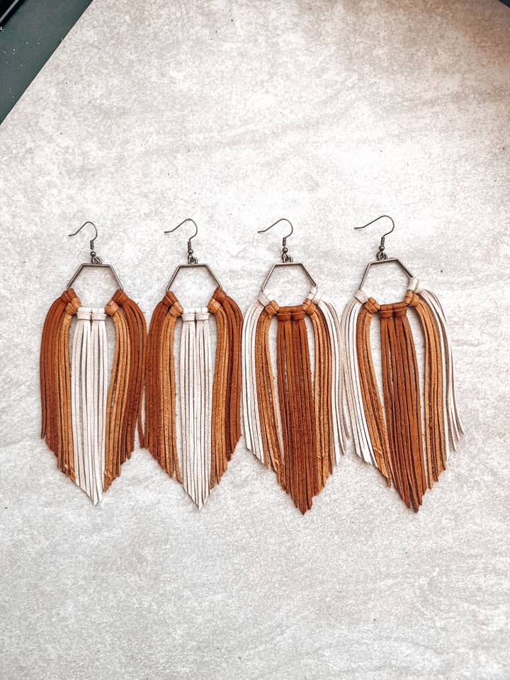 Chinook Fringe Hoop Earrings for wholesale by Fringed In Faith