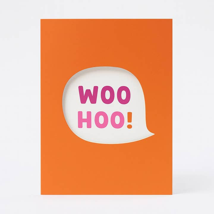 Woohoo - Birthday Card - Die Cut - Celebration - Congrats for wholesale by Rumble Cards