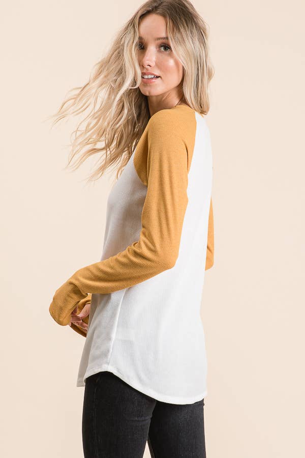 lovely melody - Wholesale T-Shirt - Women's - LMT1232-Thermo Baseball T Shirt15