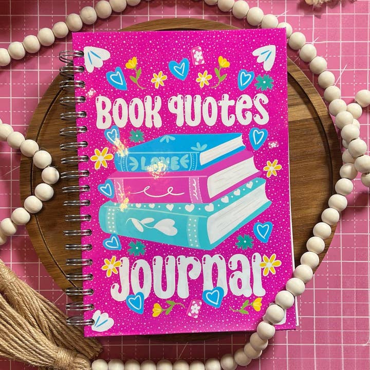 Personalized Book Quote Journal Coloring Book Handmade Hand-Drawn Literary Journal Bookish Coloring Pages, Reader Gift for wholesale by Tomes and Troves, LLC