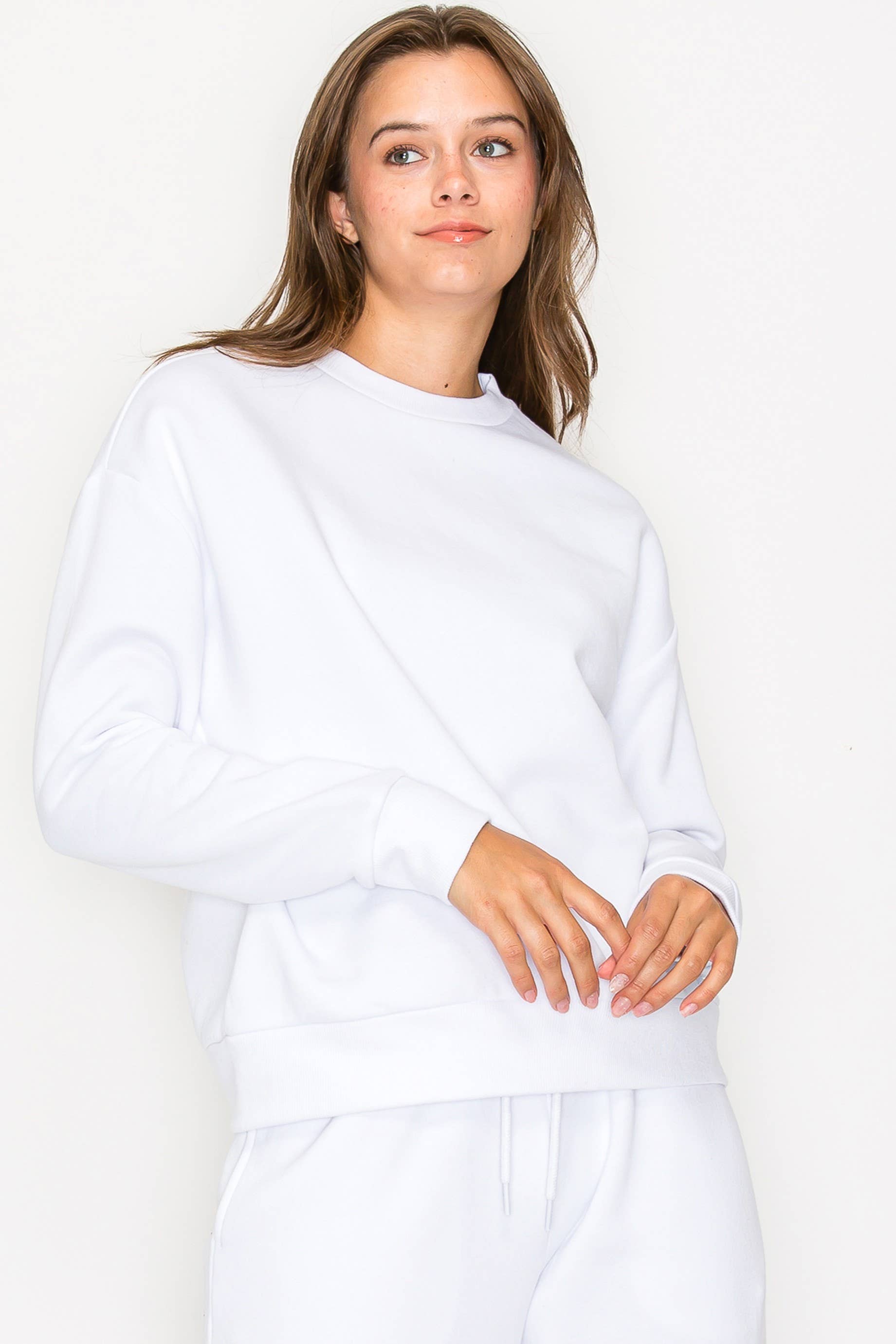 Vanilla Monkey – Engroshandel Sweatshirt - Dame – Afslappet Fleece Crewneck Sweatshirt9