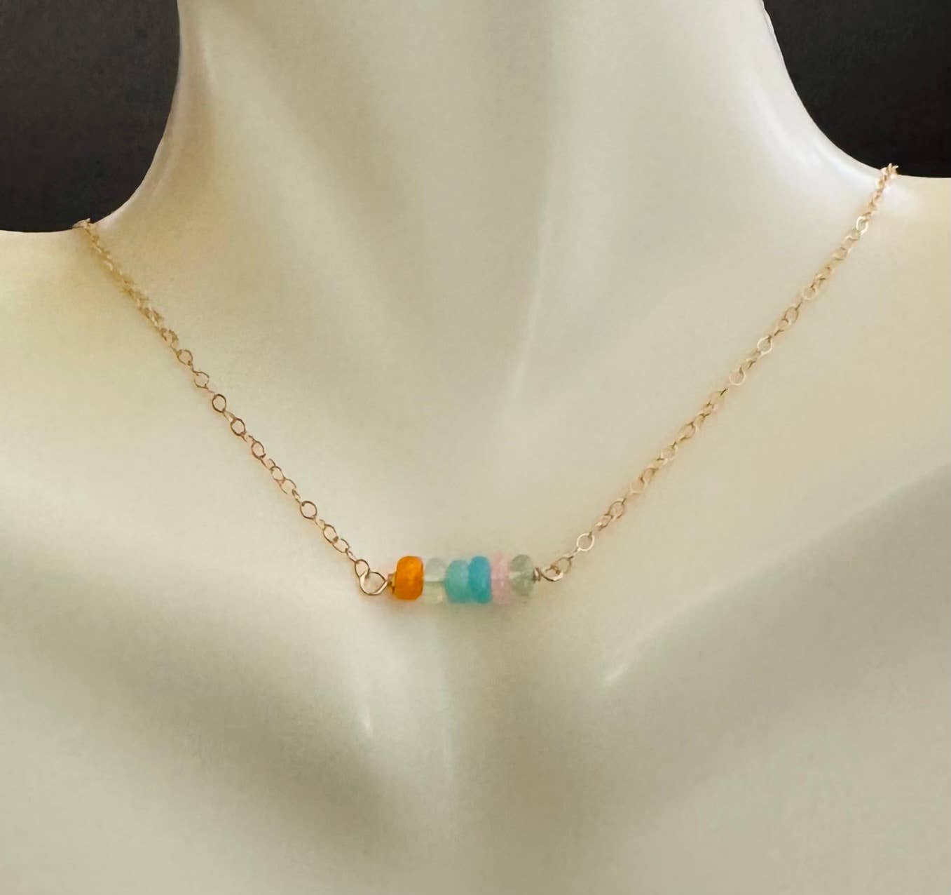 Judy Brandon Jewelry - Vendita all'ingrosso Collana con ciondolo/pendaglio - Opali su collana d'oro2