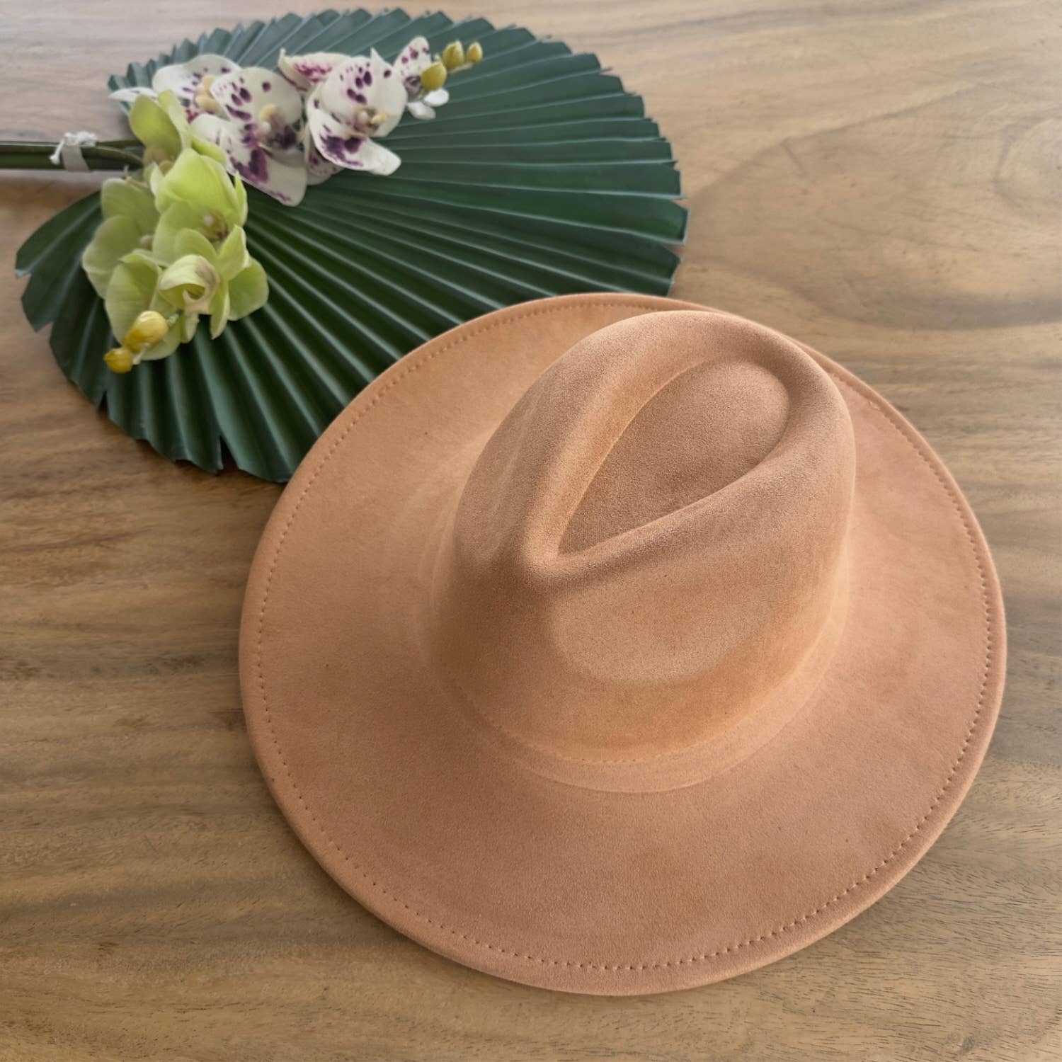 Queens INC - Vente Chapeau en feutre - femme - Chapeau haut de gamme en daim à large bord, classique et tendance4