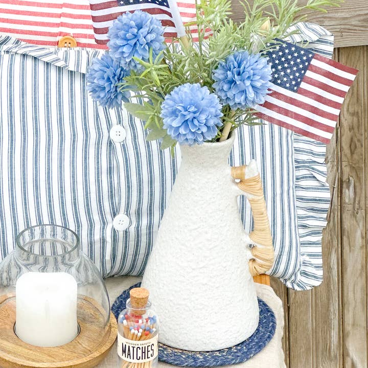 Made Market Co. – wholesale Vase – Rattan Wrapped Handle Vase Off White Large8