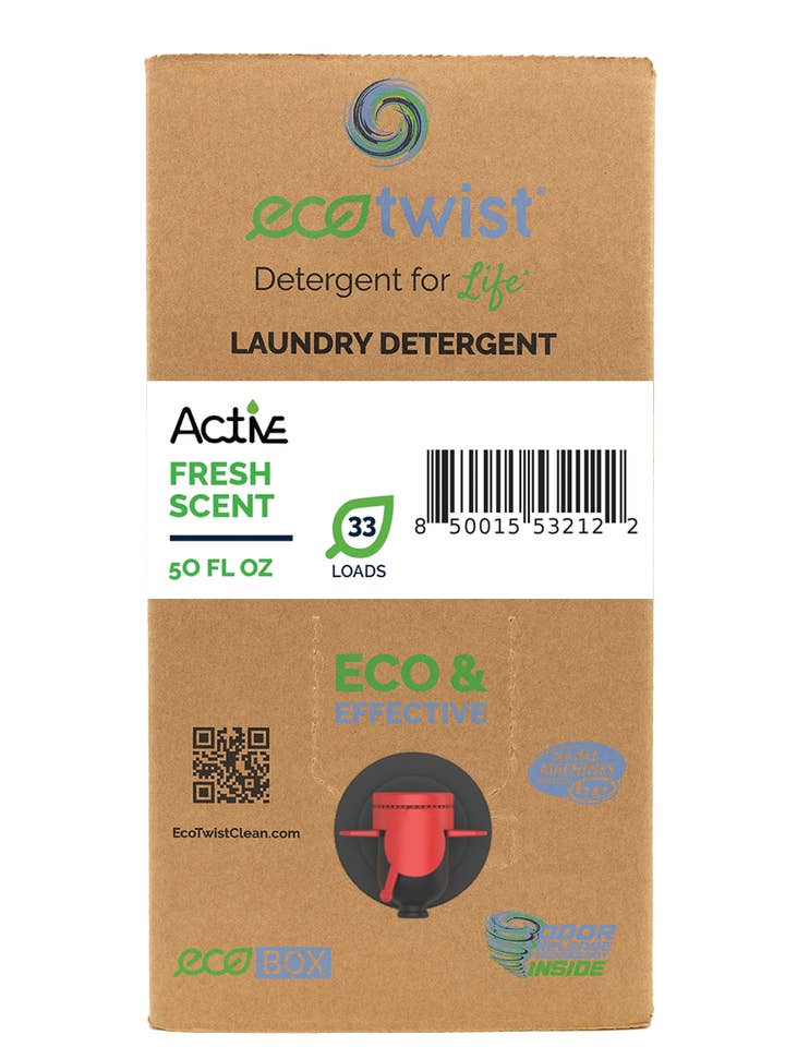 Active Laundry Detergent: Fresh Scent for wholesale by EcoTwist Clean, Inc