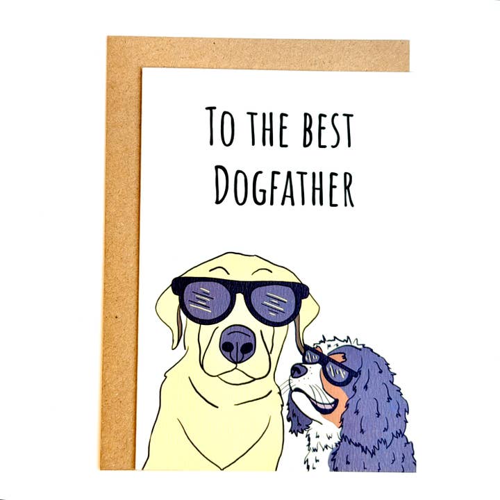 Till den bästa hundpappan|Hundfars dag-kort|Klistermärkskort för wholesale av Puntastic & Ho