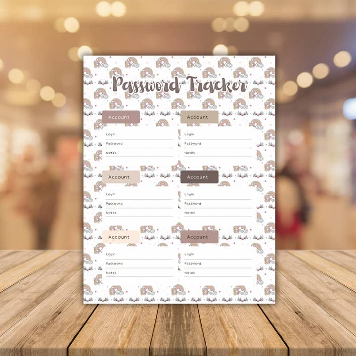 Missh Shop - Wholesale Journal/Diary - Password Tracker 20 pages 160 passwords13