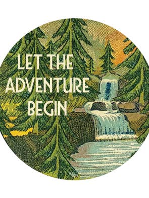 Aventure de la cascade pour la vente par Irreverent Cards for Challenging Times