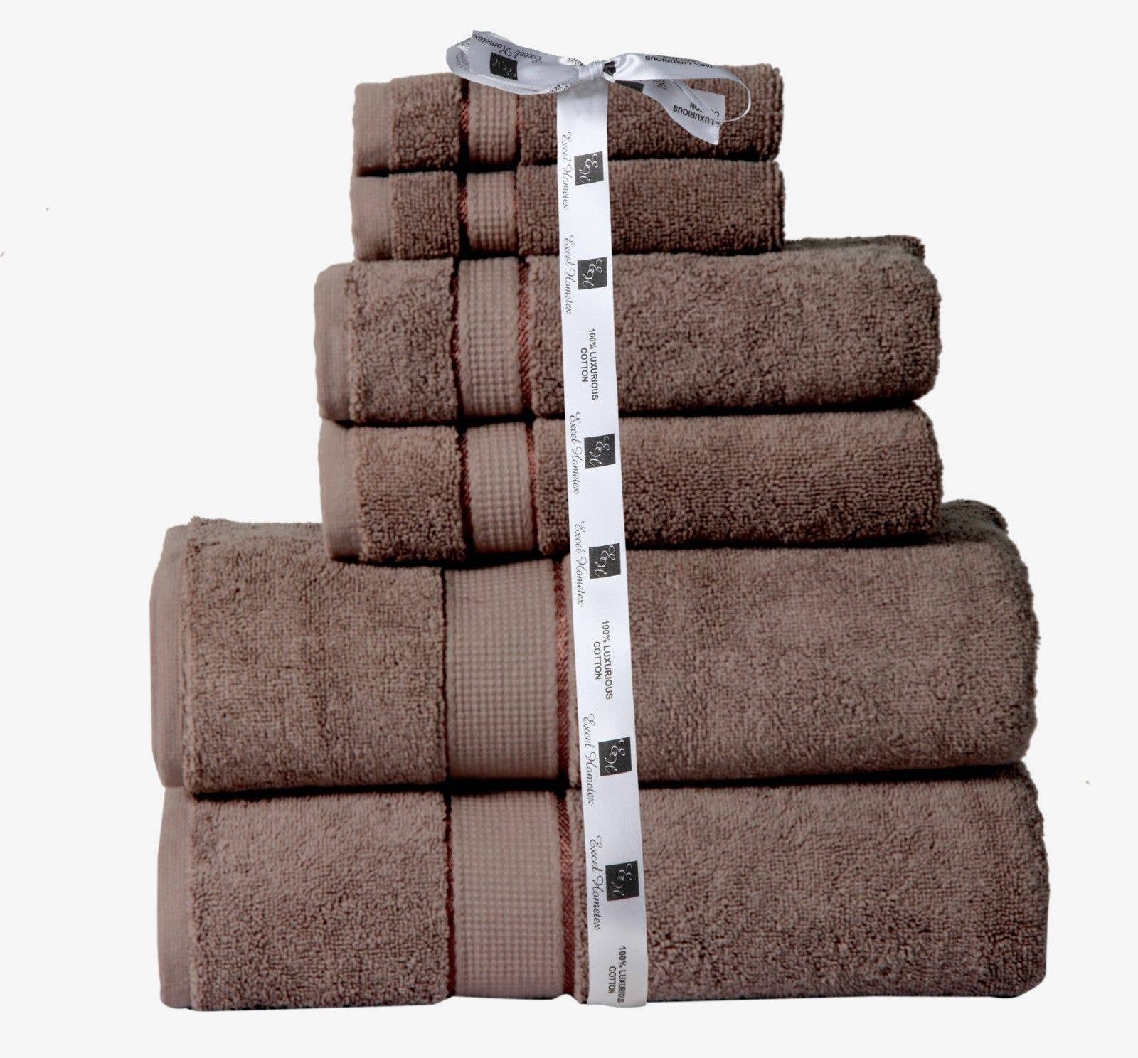 COZY HOMES COLLECTION – Engroshandel Håndklædesæt – Sæt med 6 håndklæder i 100 % Terrybomuld | Bløde og luksuriøse | 600 GSM0