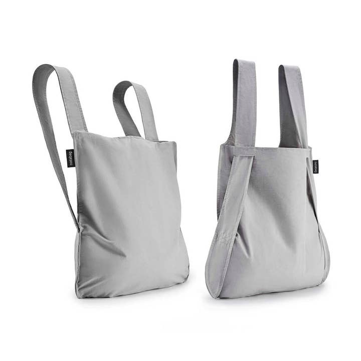 Notabag – Sacola - Unissexo por atacado – Notabag Original Cinza – Mochila e Bolsa Tote Minimalista0
